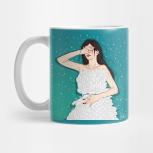 bird fashion girl Mug